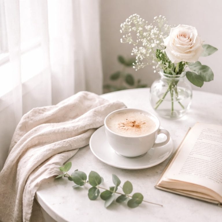 Serene coffee by the window