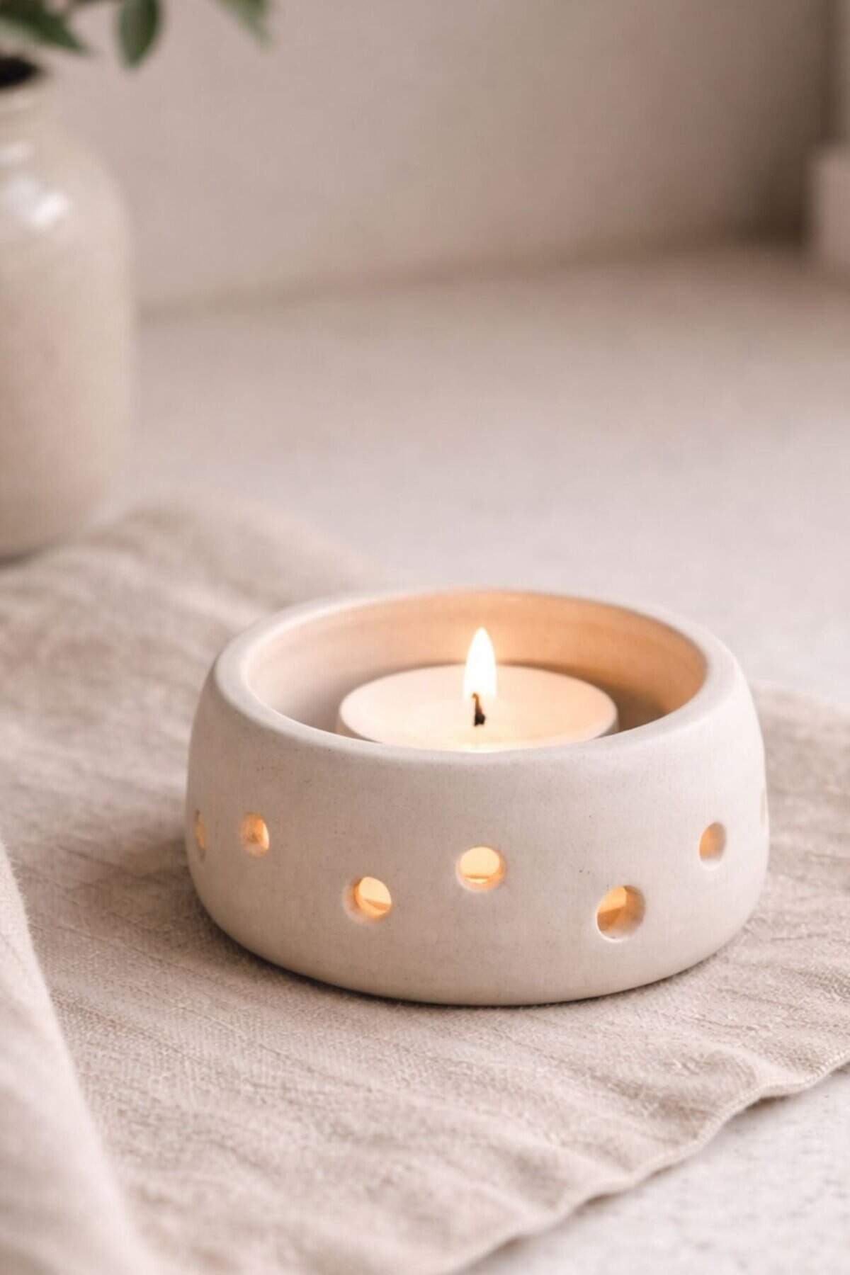 air dry clay tea light holders 3