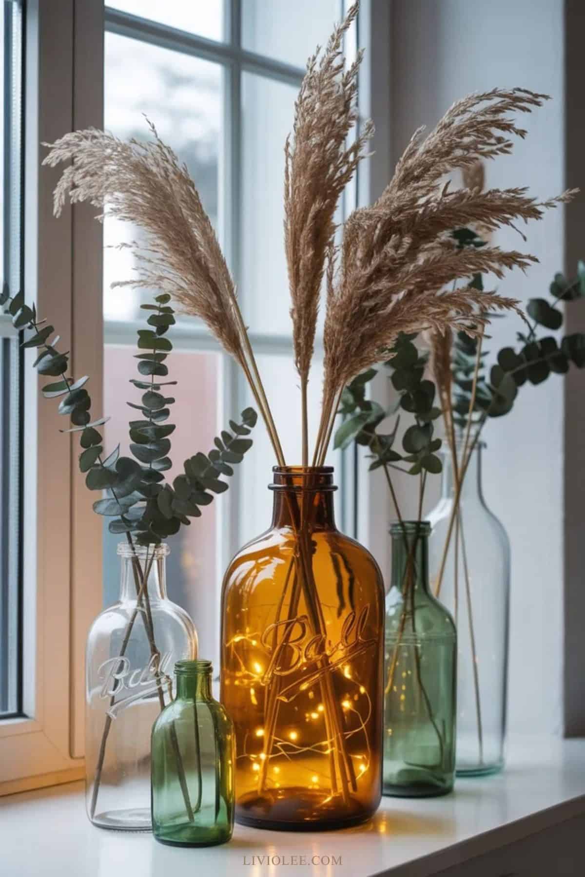 flea market finds decorative vases lanterns