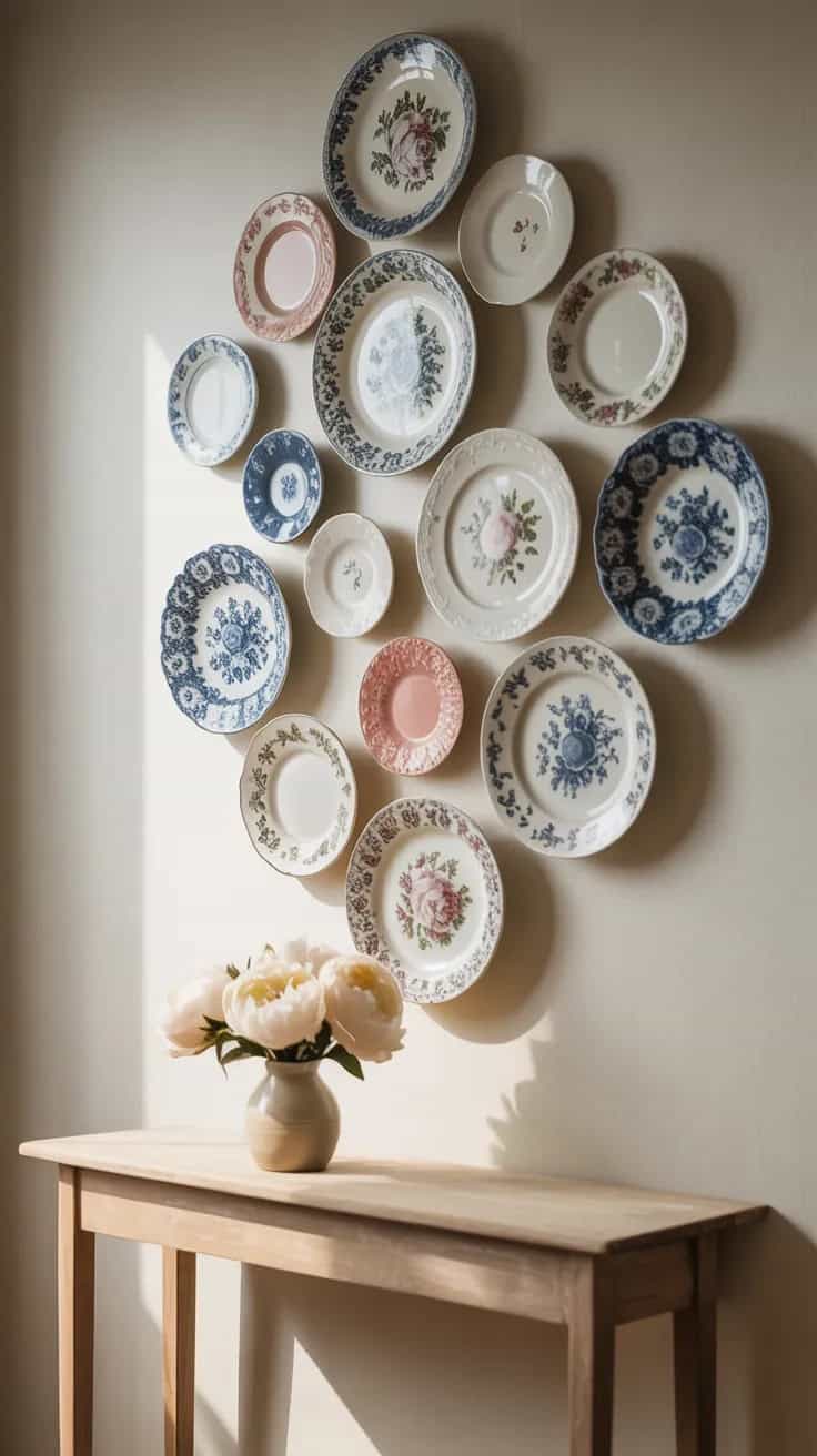 flea market finds decorative wall art