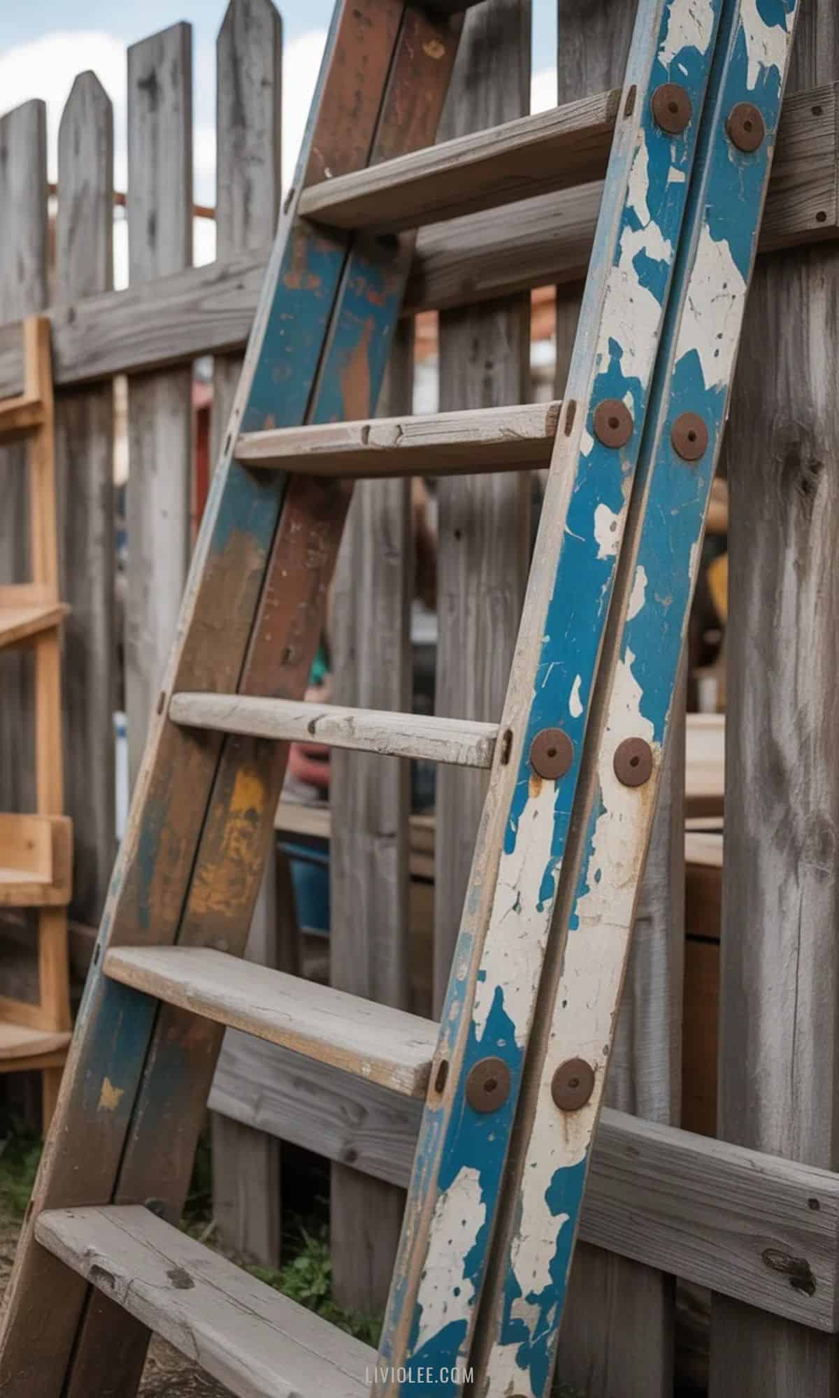 flea market finds ladders