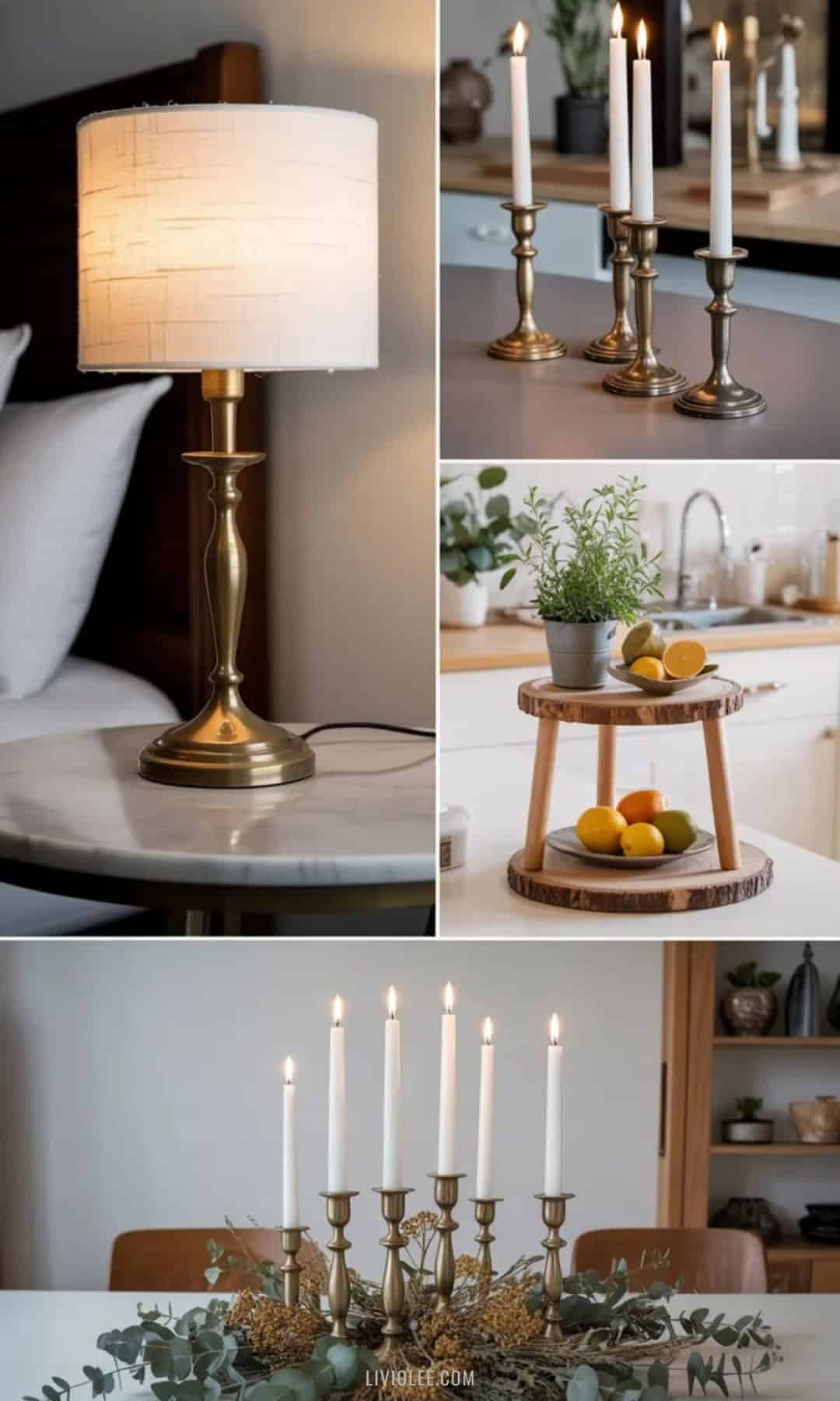 flea market finds vintage candle decor