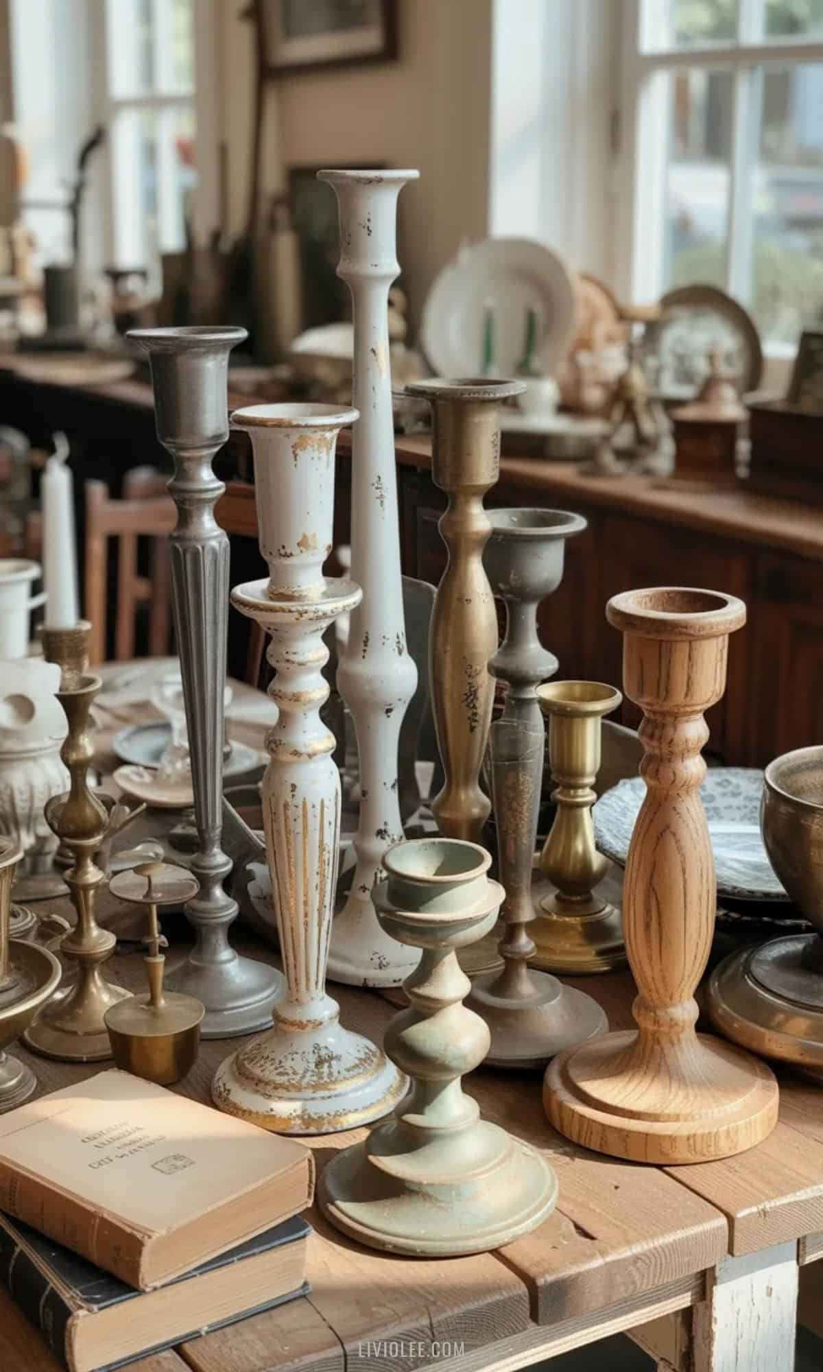 flea market finds vintage candles