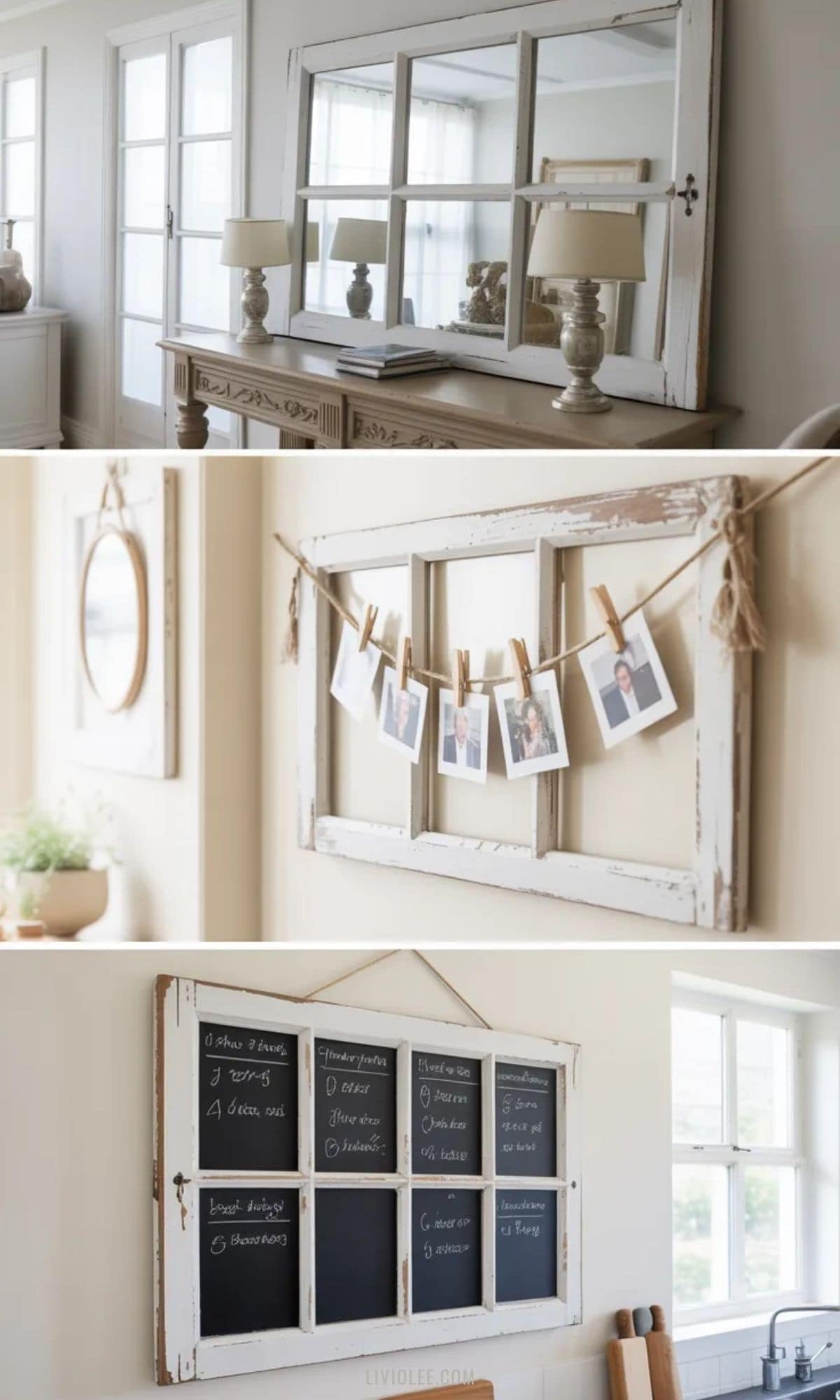 flea market finds windows decor