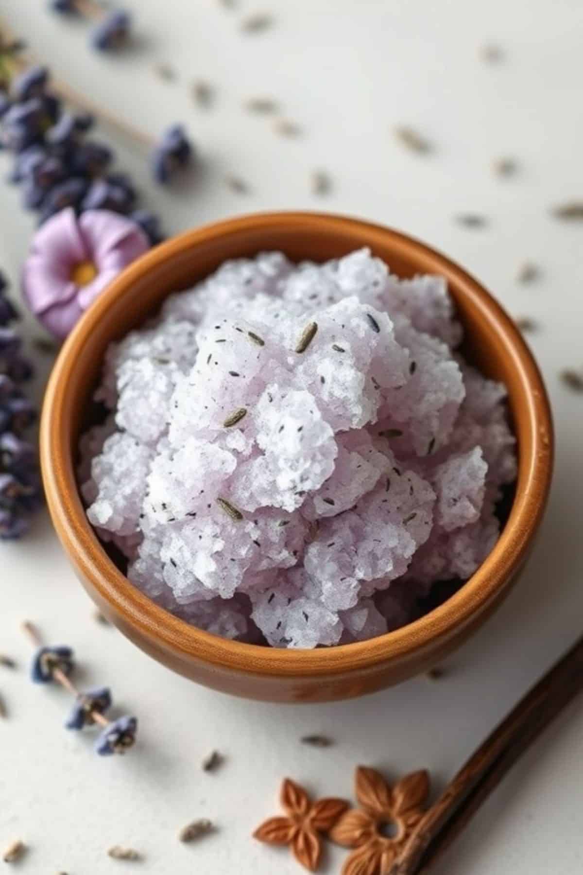 lavender vanilla sugar scrub