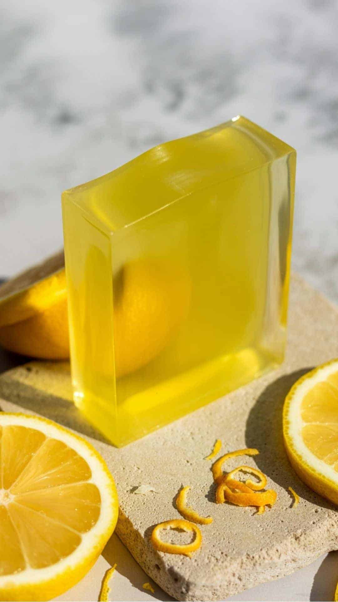 melt and pour soap lemon fresh