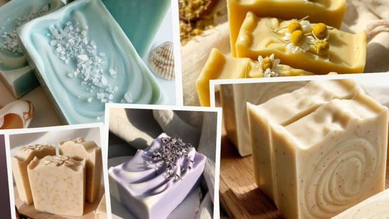 selection of melt and pour soaps
