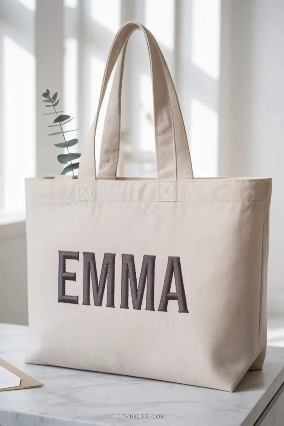 personalized tote bag with custom name 