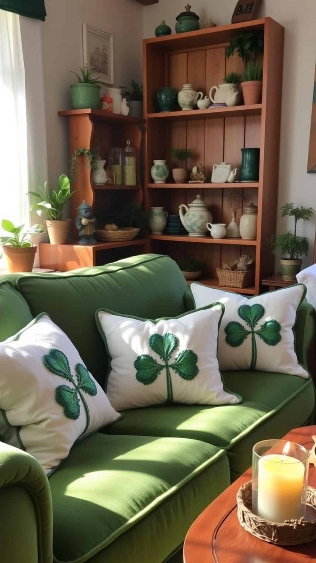 st patrick day diy cushions