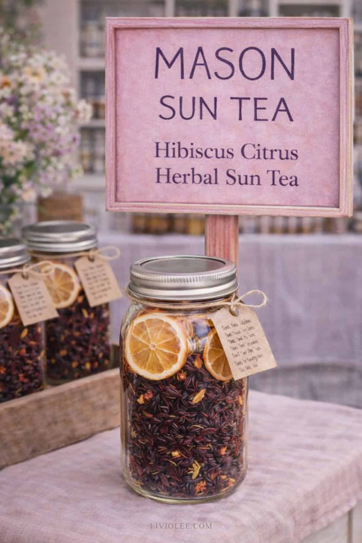 Hibiscus Citrus Herbal Sun Tea Kit