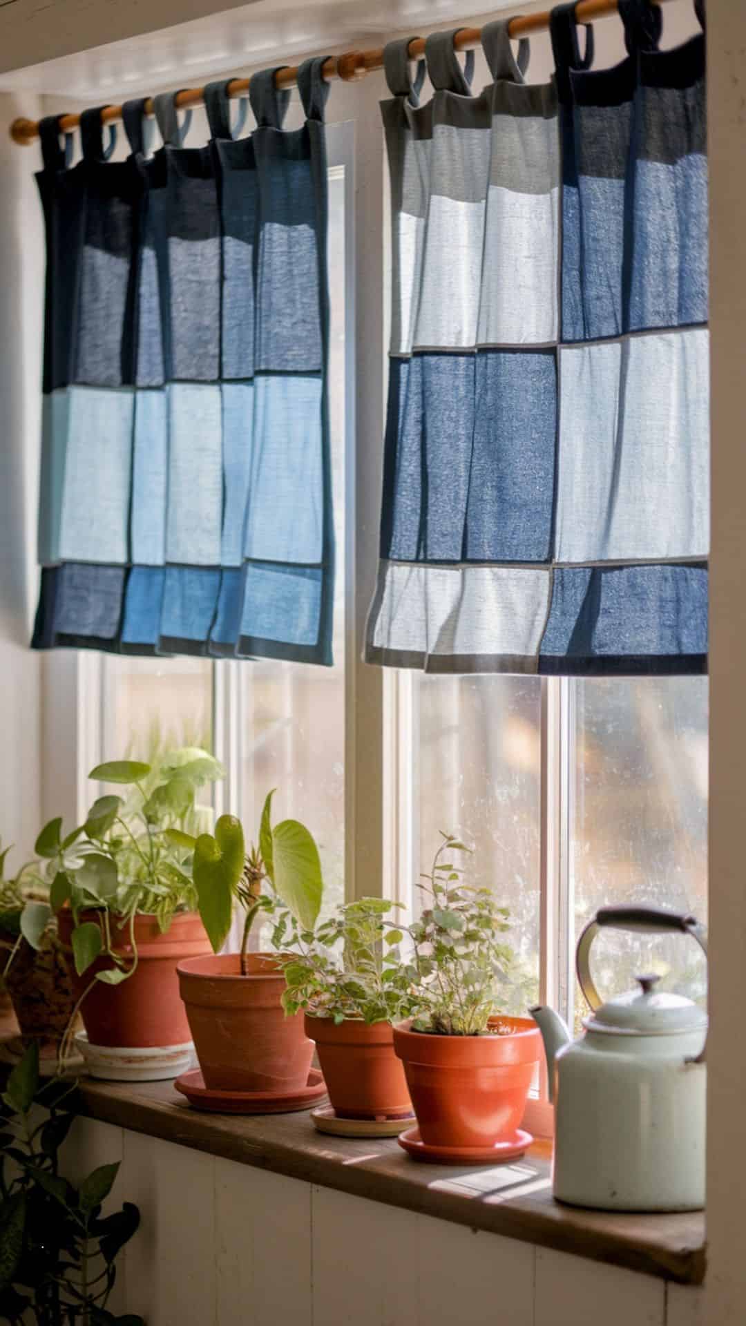 Denim Curtains Valances
