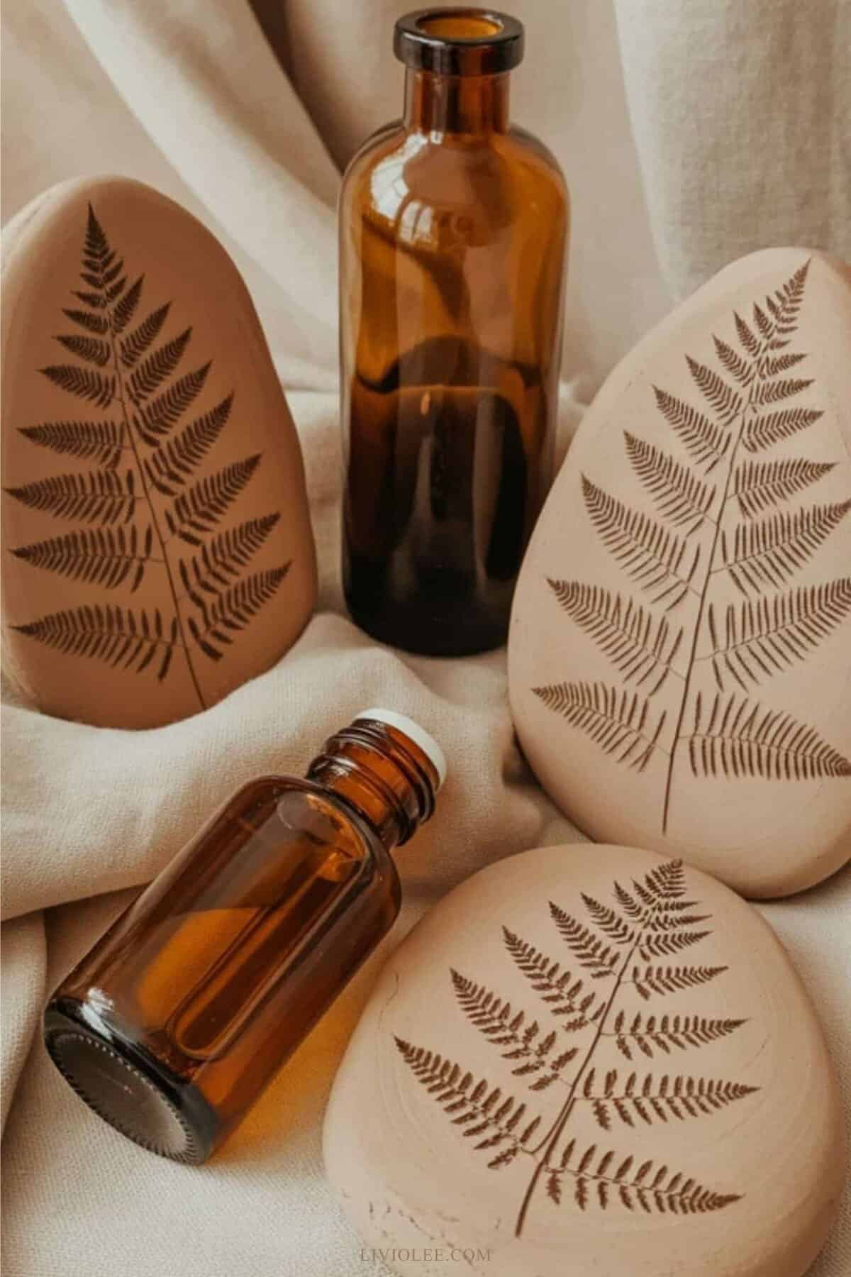 air dry clay aroma stones