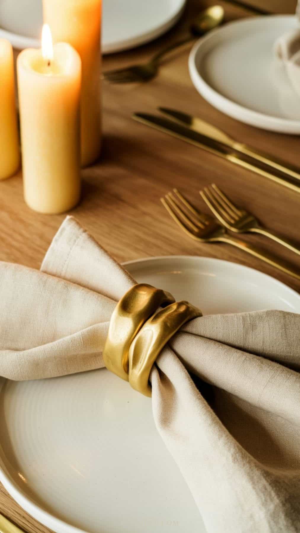 air dry clay diy napkin rings