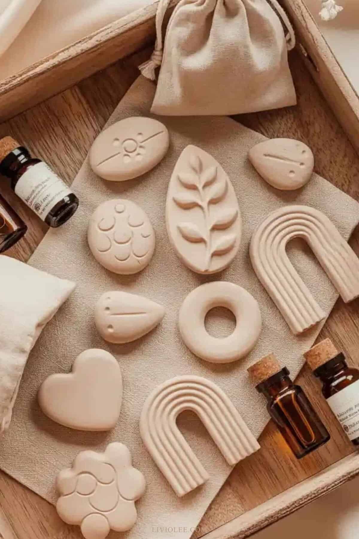 collection of clay diffuser stones