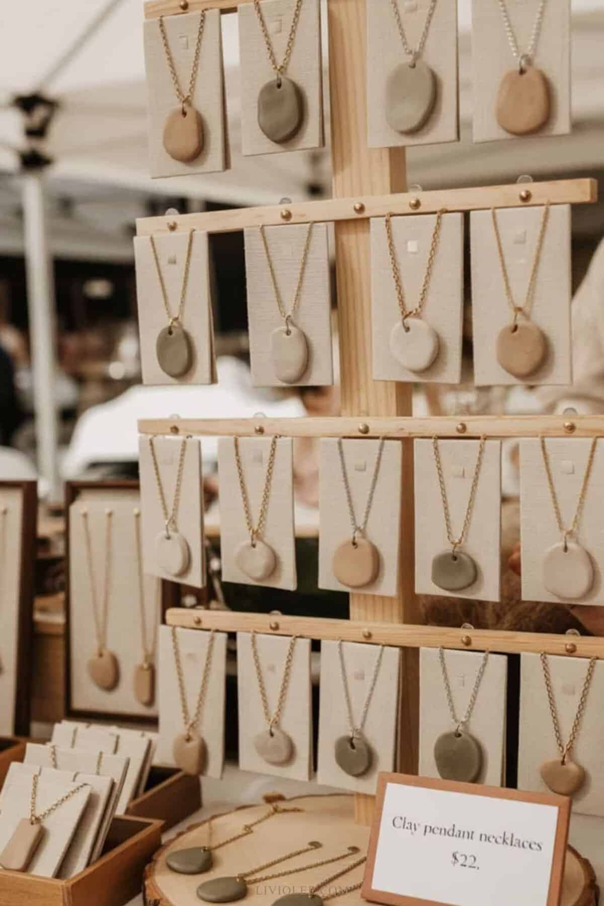 clay crafts pendants