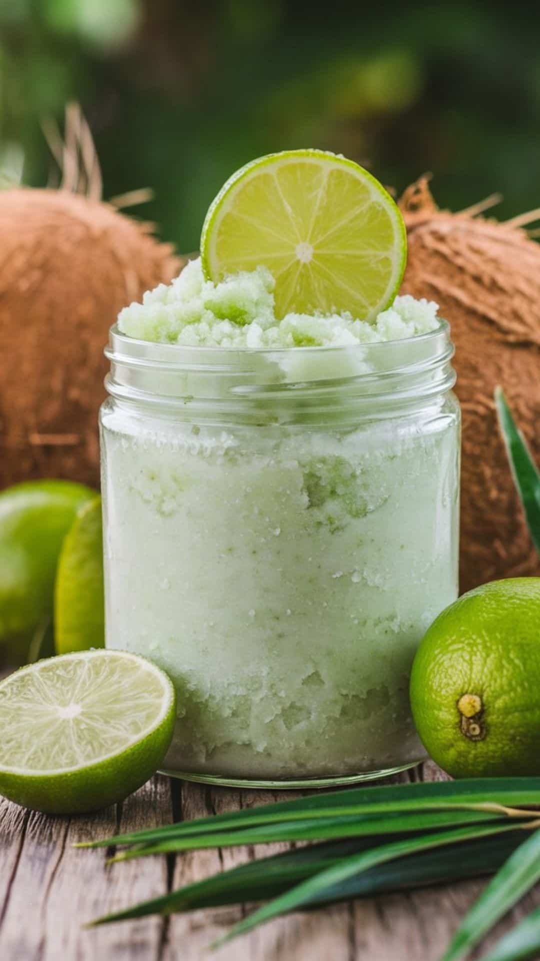 coconut lime sugar scrub