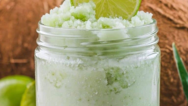 coconut lime sugar scrub