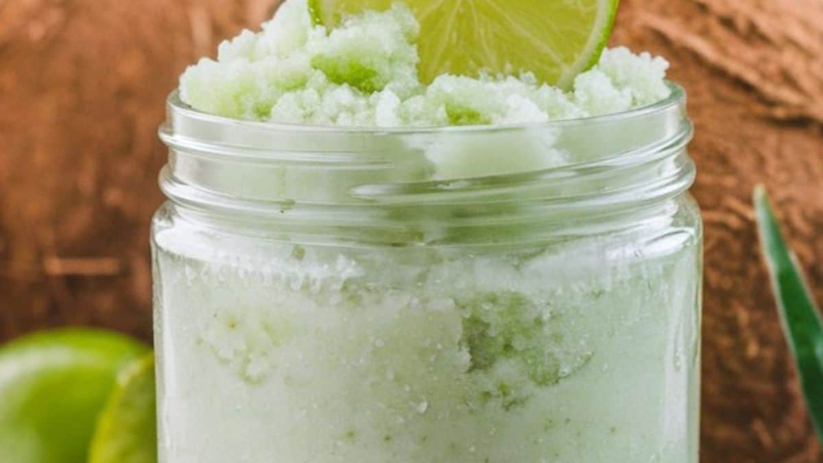 coconut lime sugar scrub