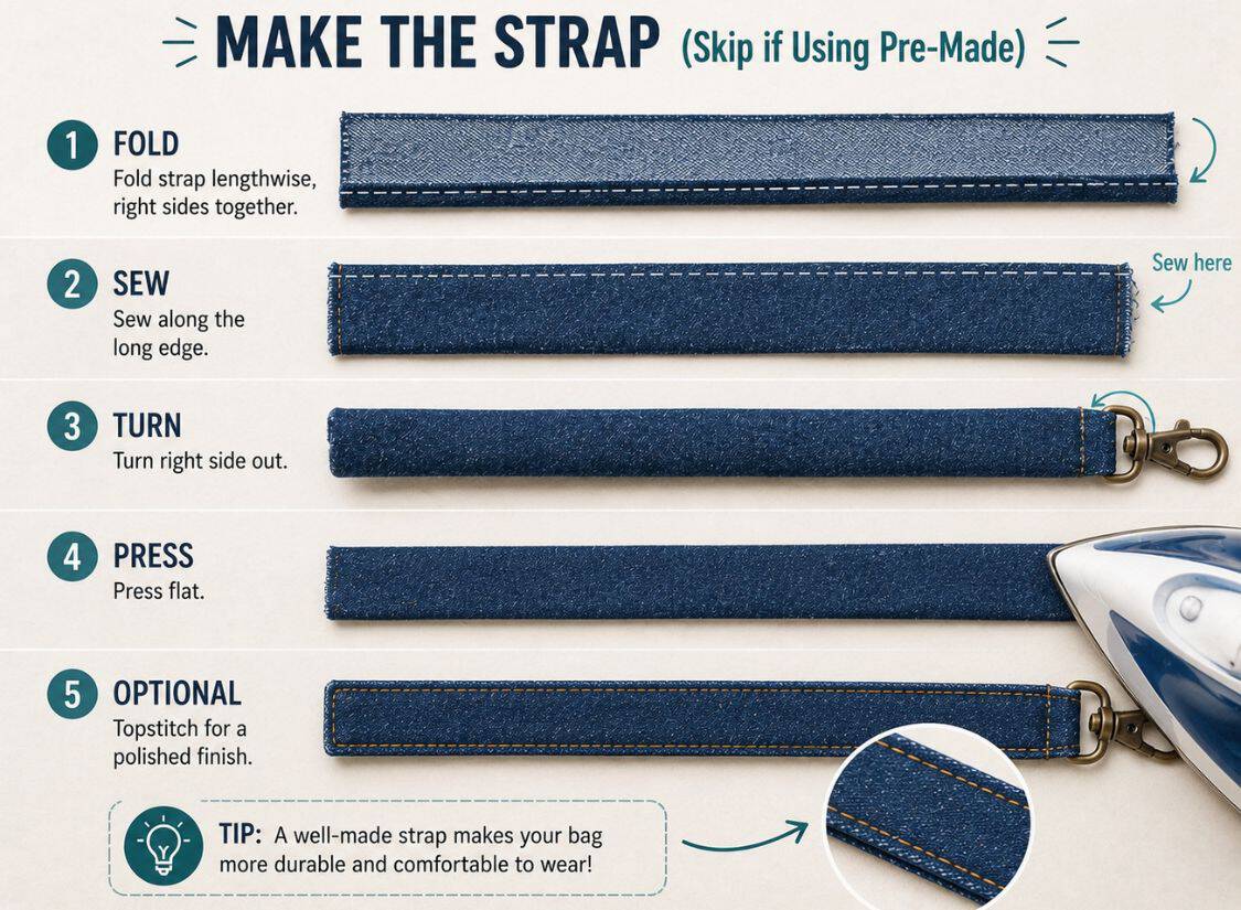 crossbody bag make bag strap