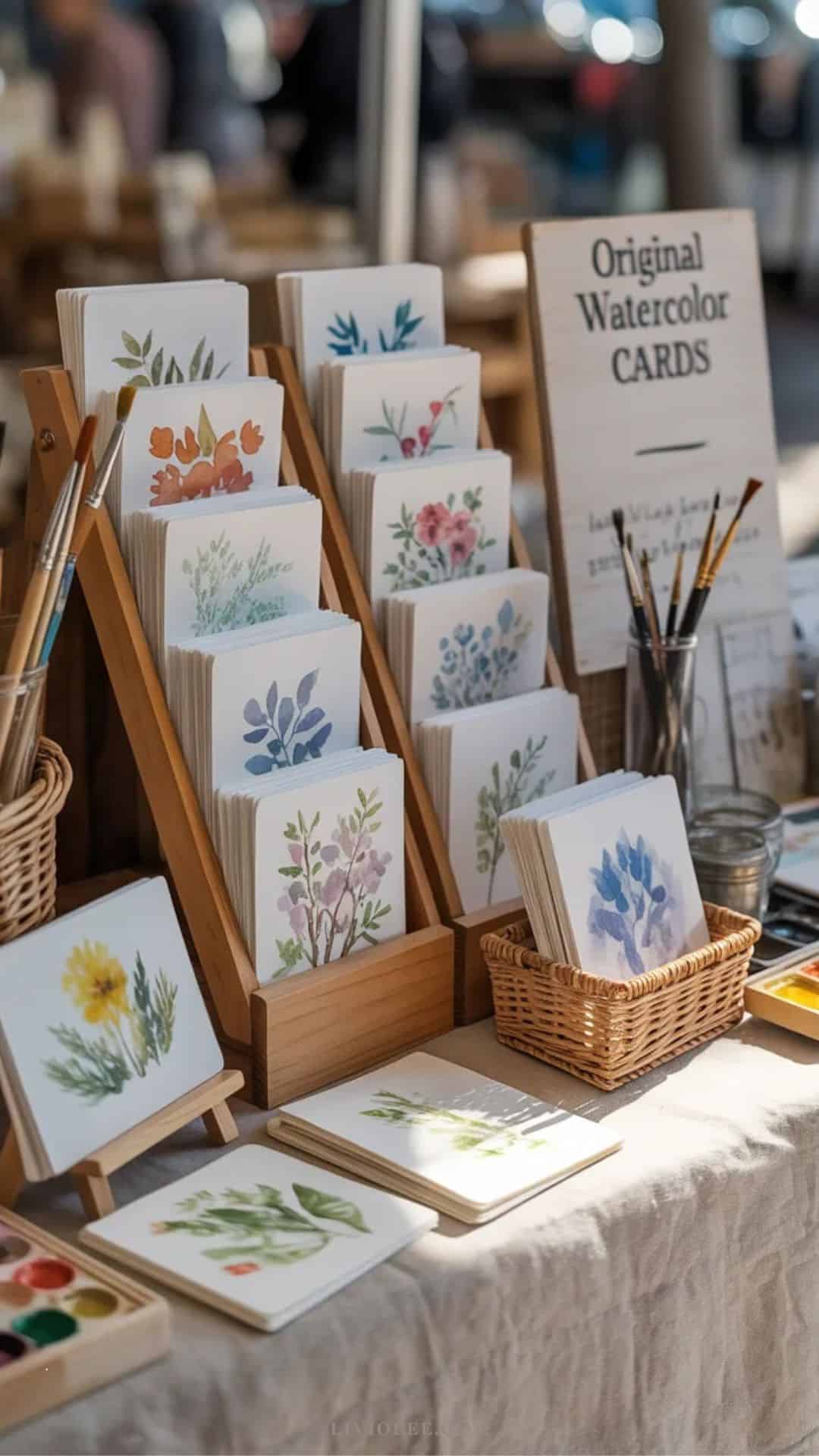 hand painted watercolor cards