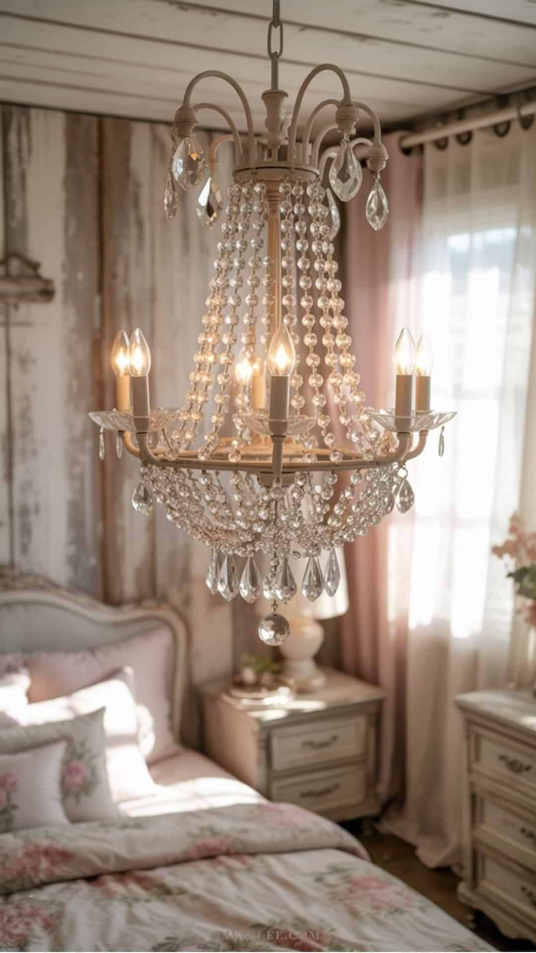 shabby chic faux-chandelier