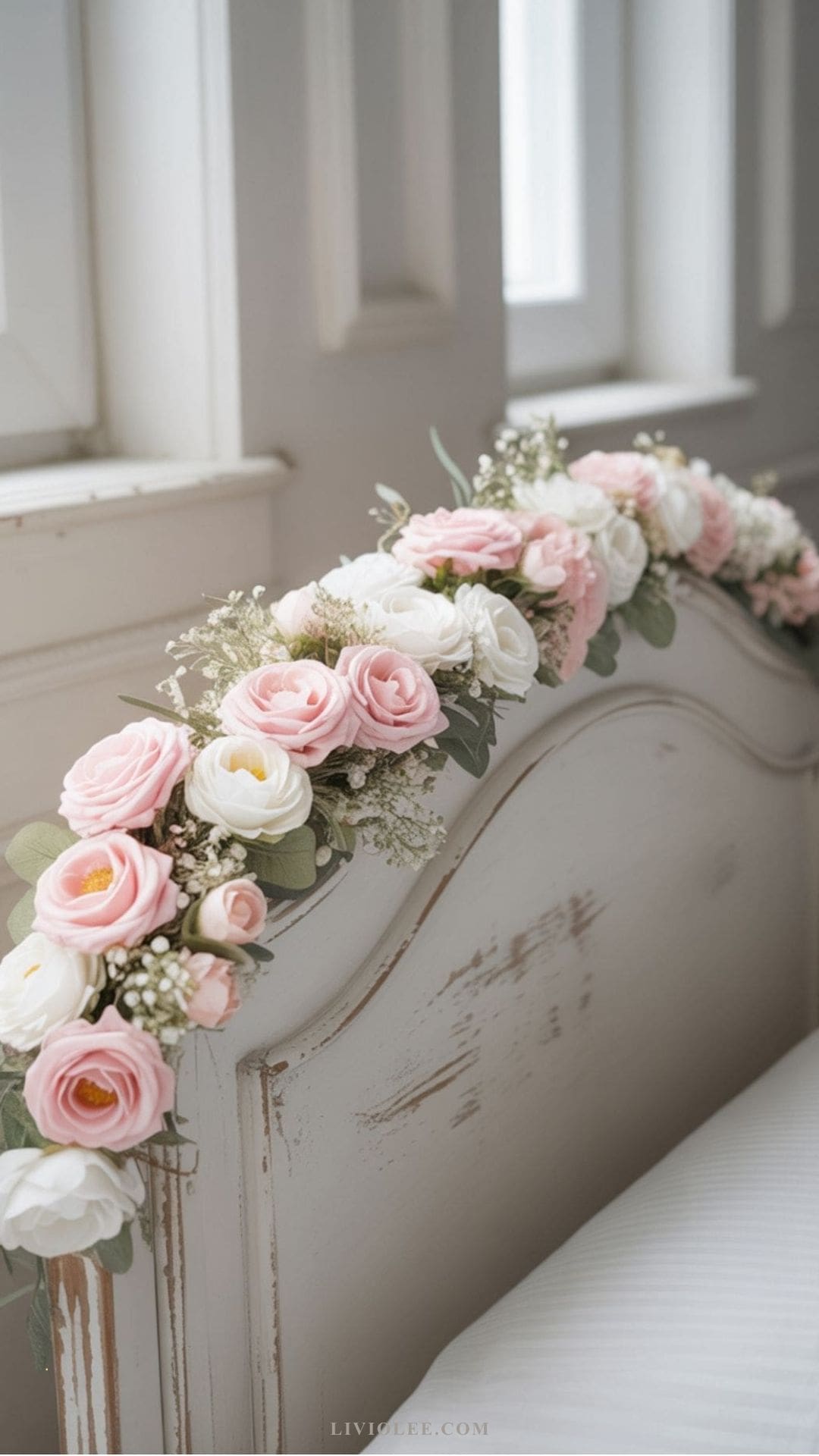 shabby chic floral-garland