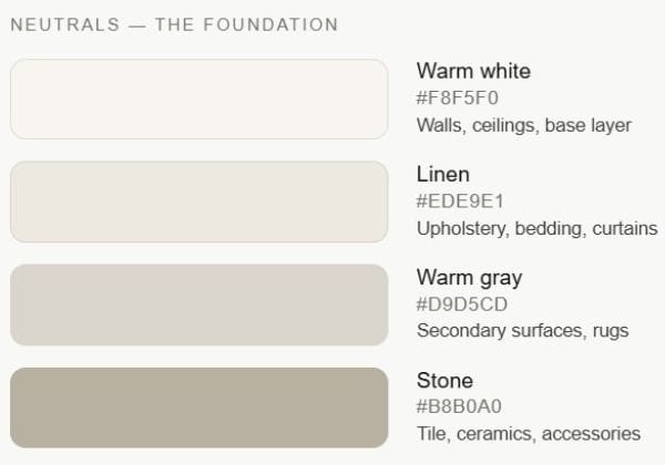 scandinavian core colors
