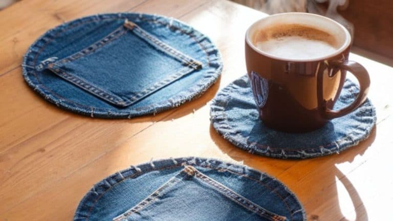 diy denim coasters made from jeans