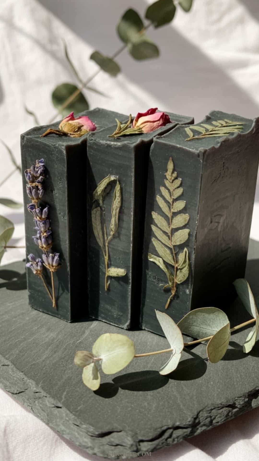 botanicals charcoal melt pour soap