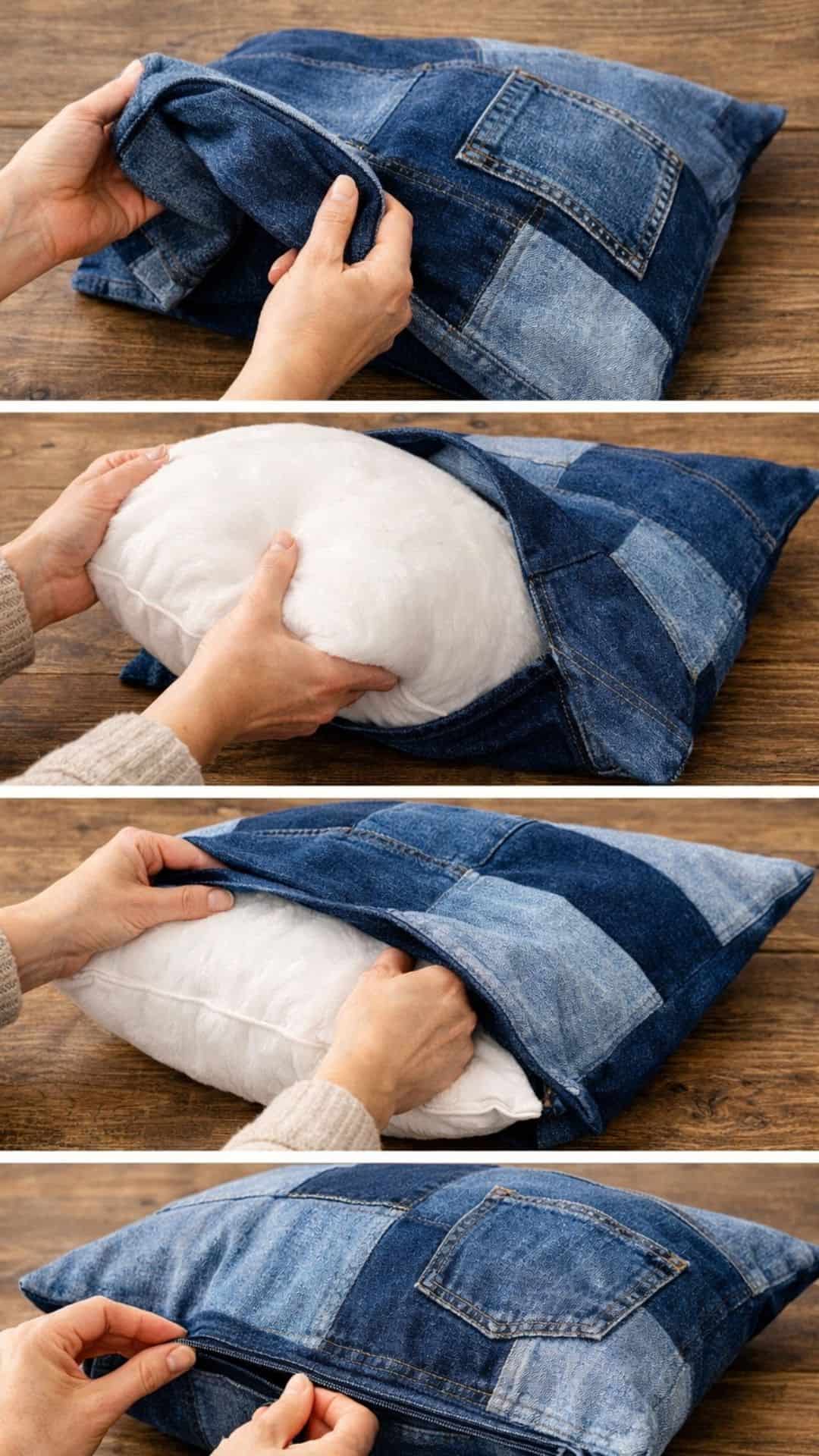 denim pillow inserts