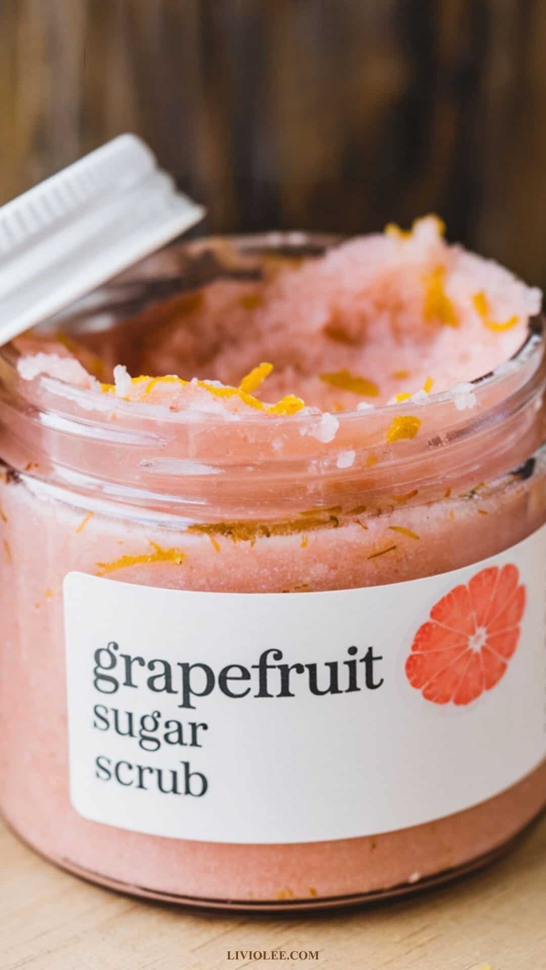 grapefruit sugar scrub