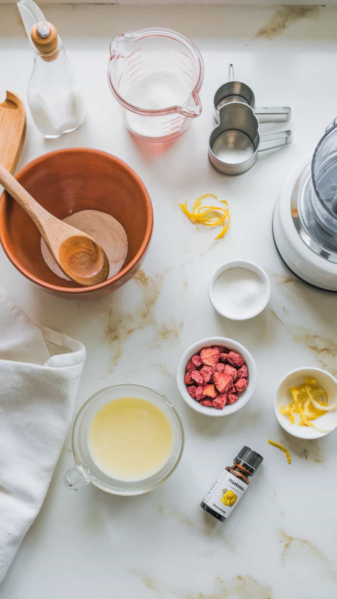strawberry lemonade sugar scrub ingredients