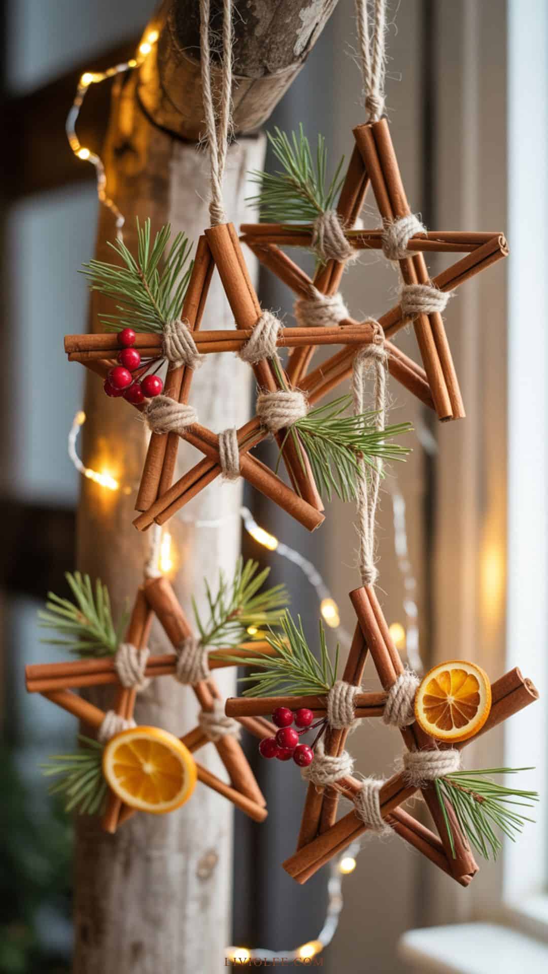 christmas cinnamon stick ornaments