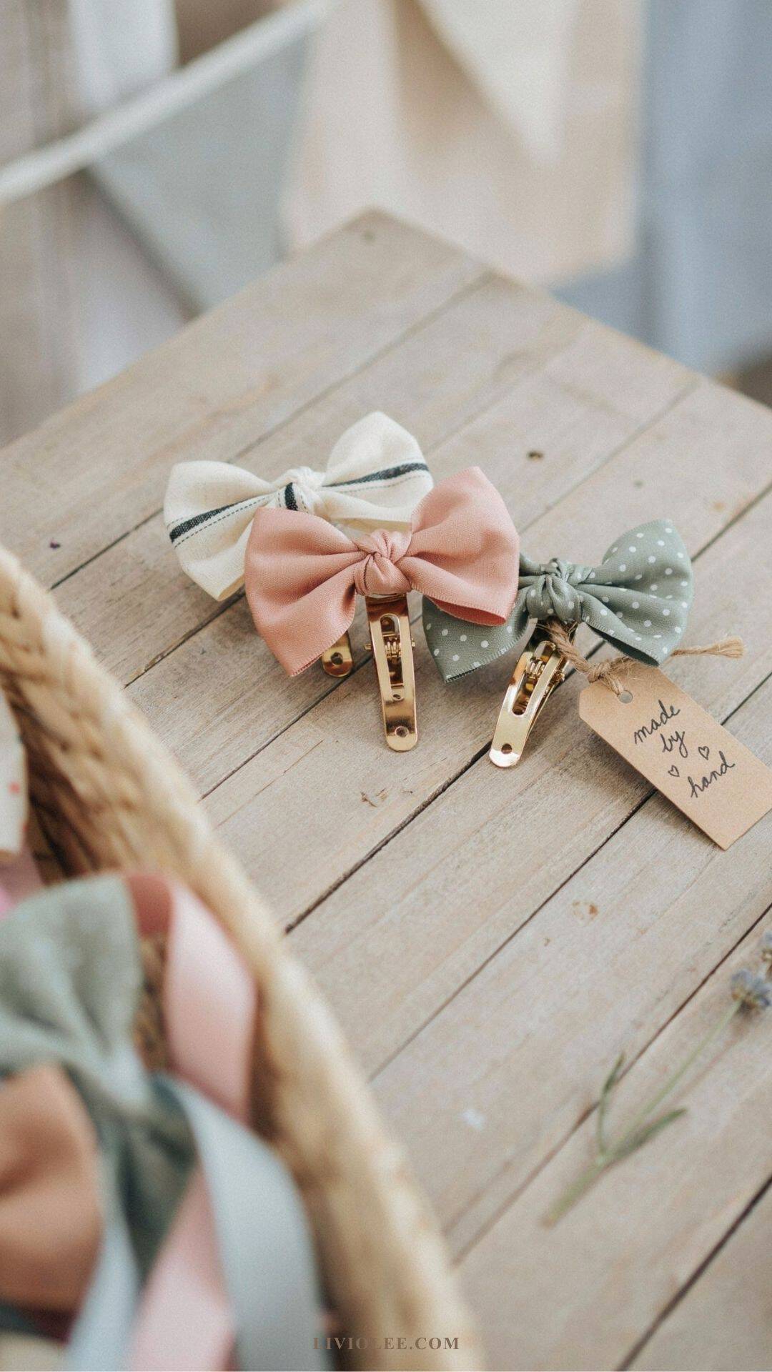 easy craft handmade hair bow clips