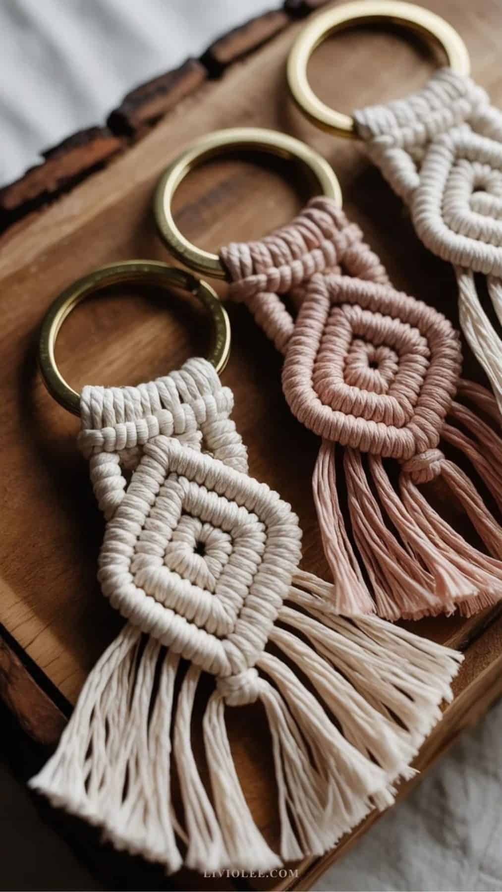easy crafts to make and sell handmade macrame keychains