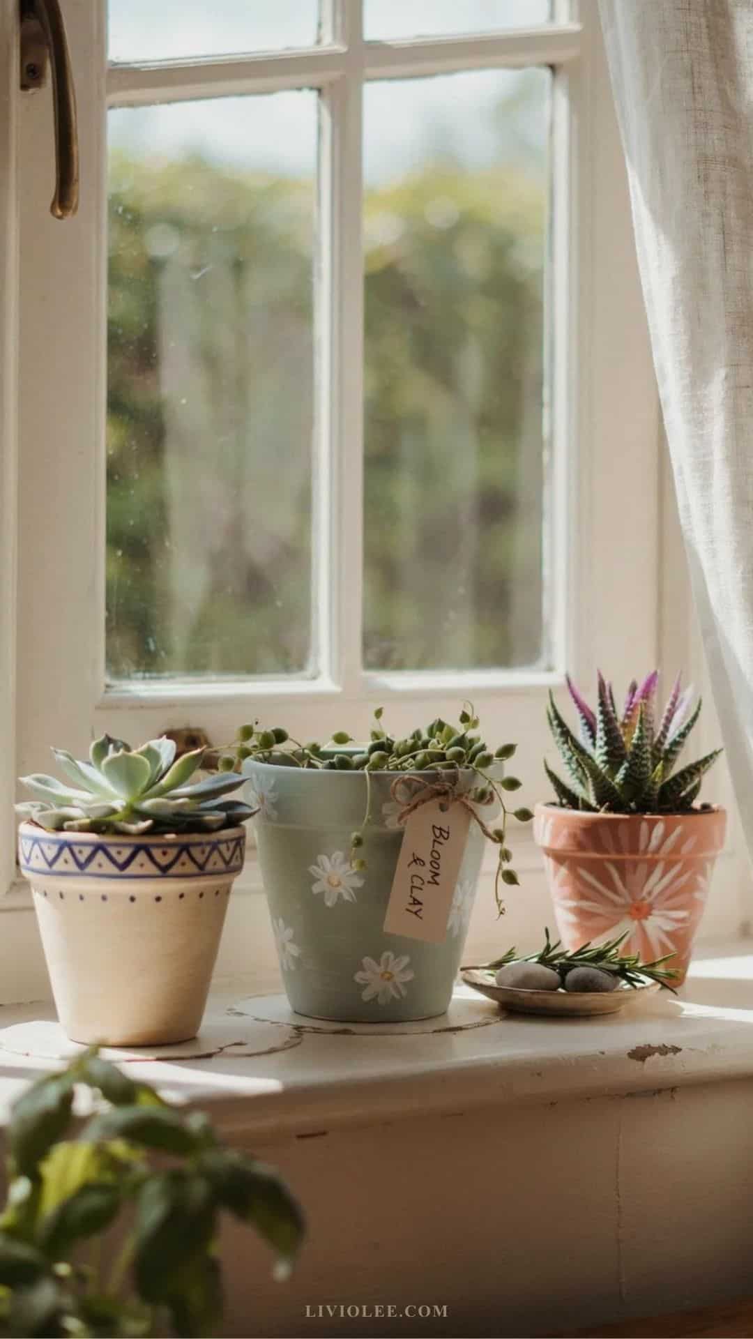 easy craft mini painted terracotta pots