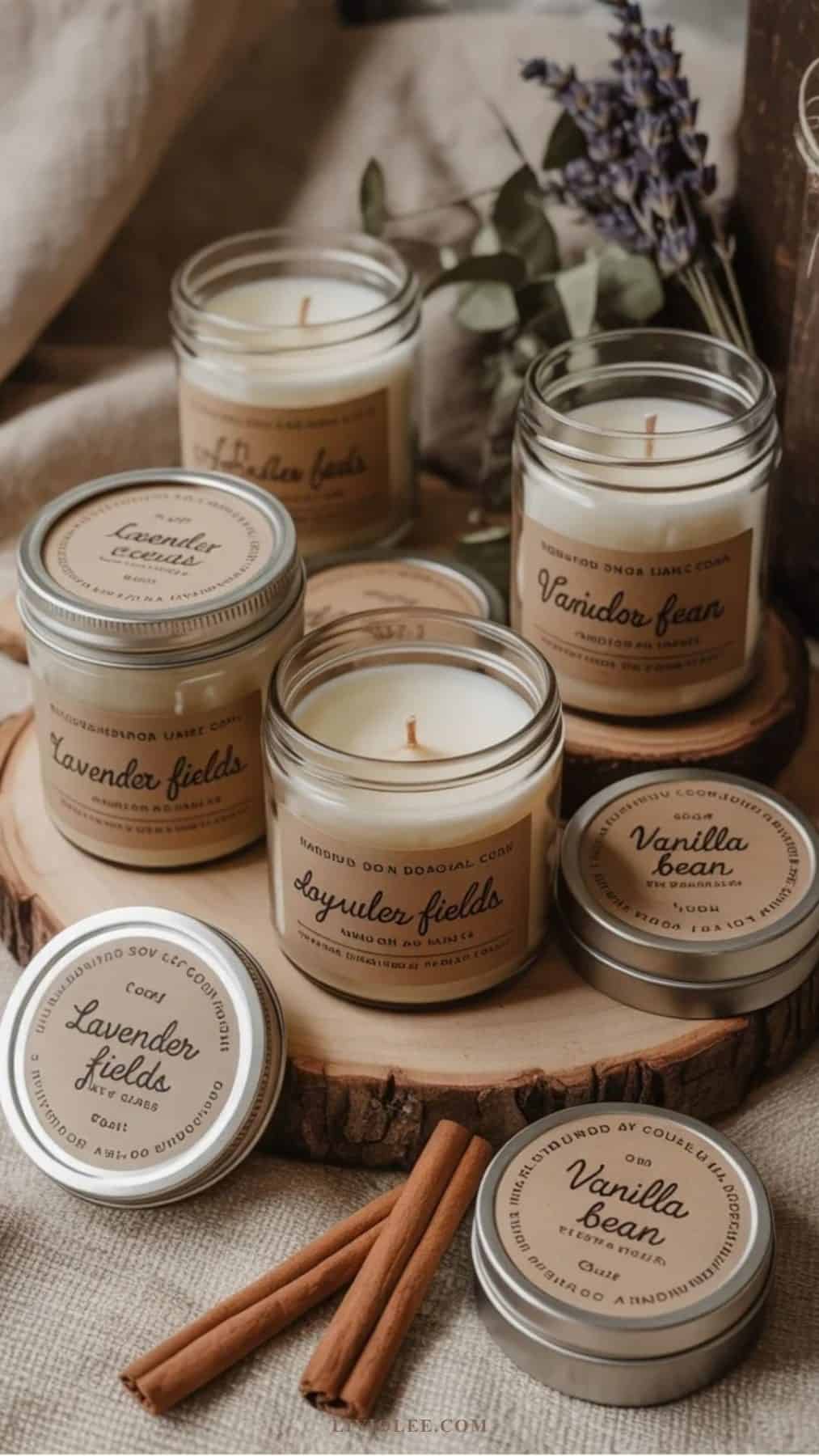 easy craft soy wax candles in jars or tins