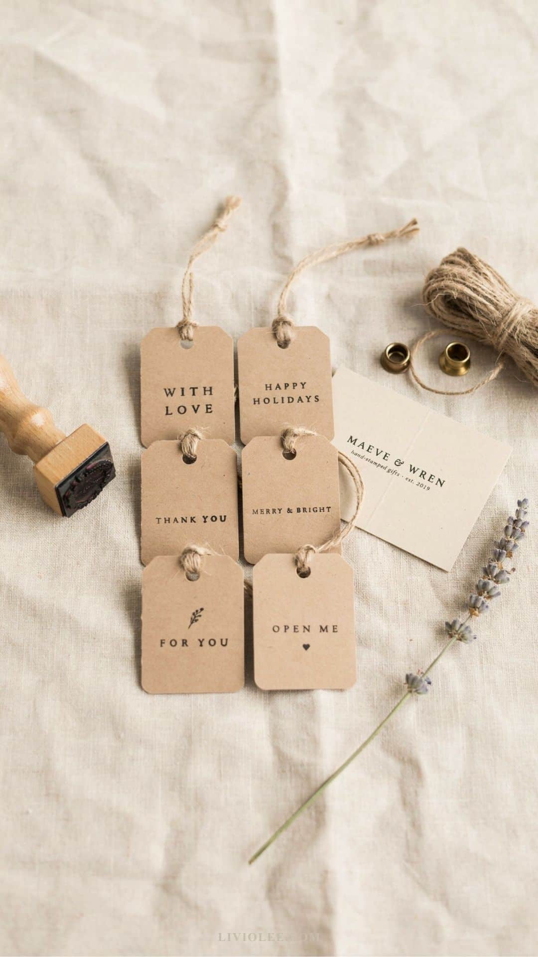 easy craft hand-stamped gift tags and cards
